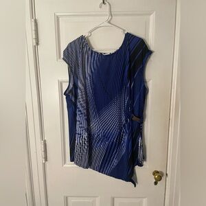 Cato Blue and Black Women's Blouse